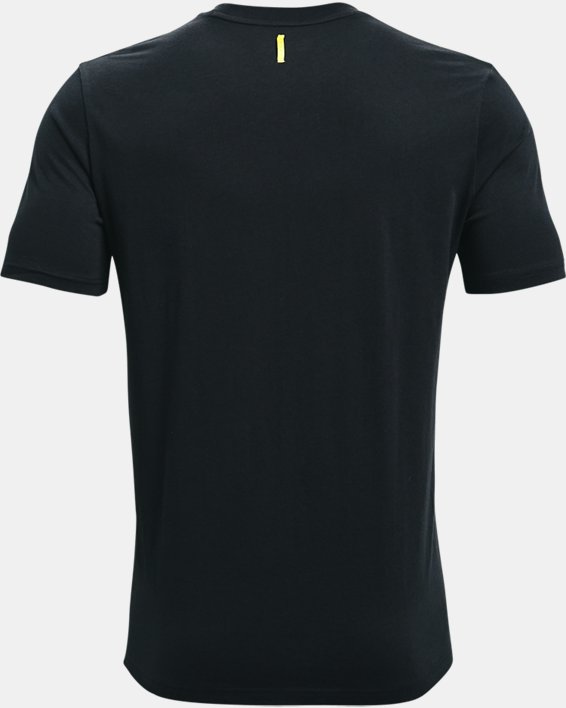 Men's Curry UNDRTD Splash T-Shirt, Black, pdpMainDesktop image number 5